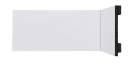 Rodapé Santa Luzia Bellitas B105 10cm Branco - Barra 2,40 ml