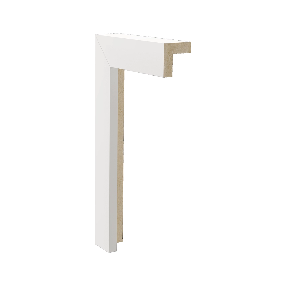 Acabamento Cantoneira Moldufama para Painel Ripado Branco