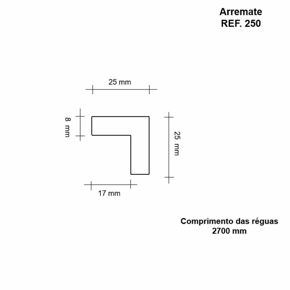 Acabamento Cantoneira Moldufama para Painel Ripado Imbuia