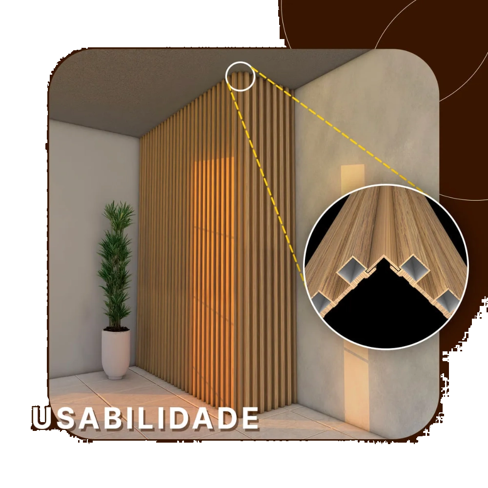 Cantoneira WPC Carvalho Cantoneira WPC Carvalho