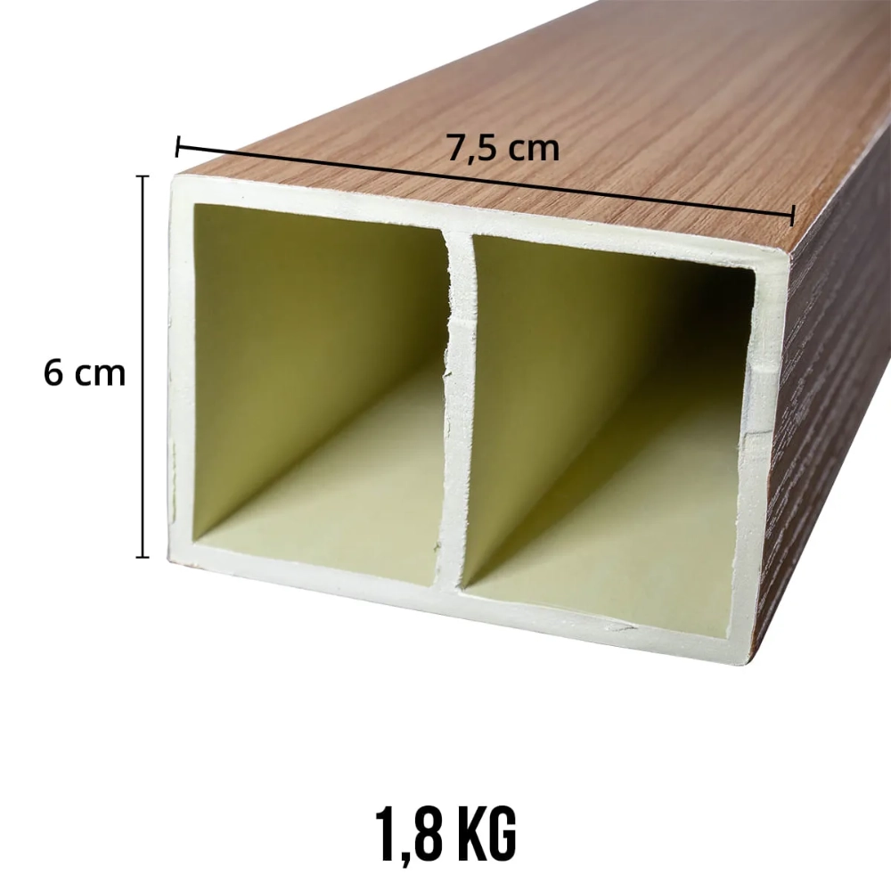 Divisor de Ambiente Brise WPC Laminado - Carvalho