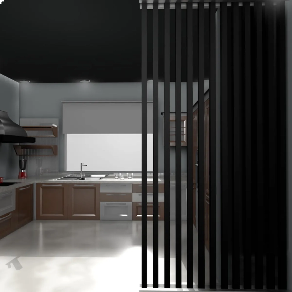 Divisor de Ambiente Brise WPC Laminado - Preto