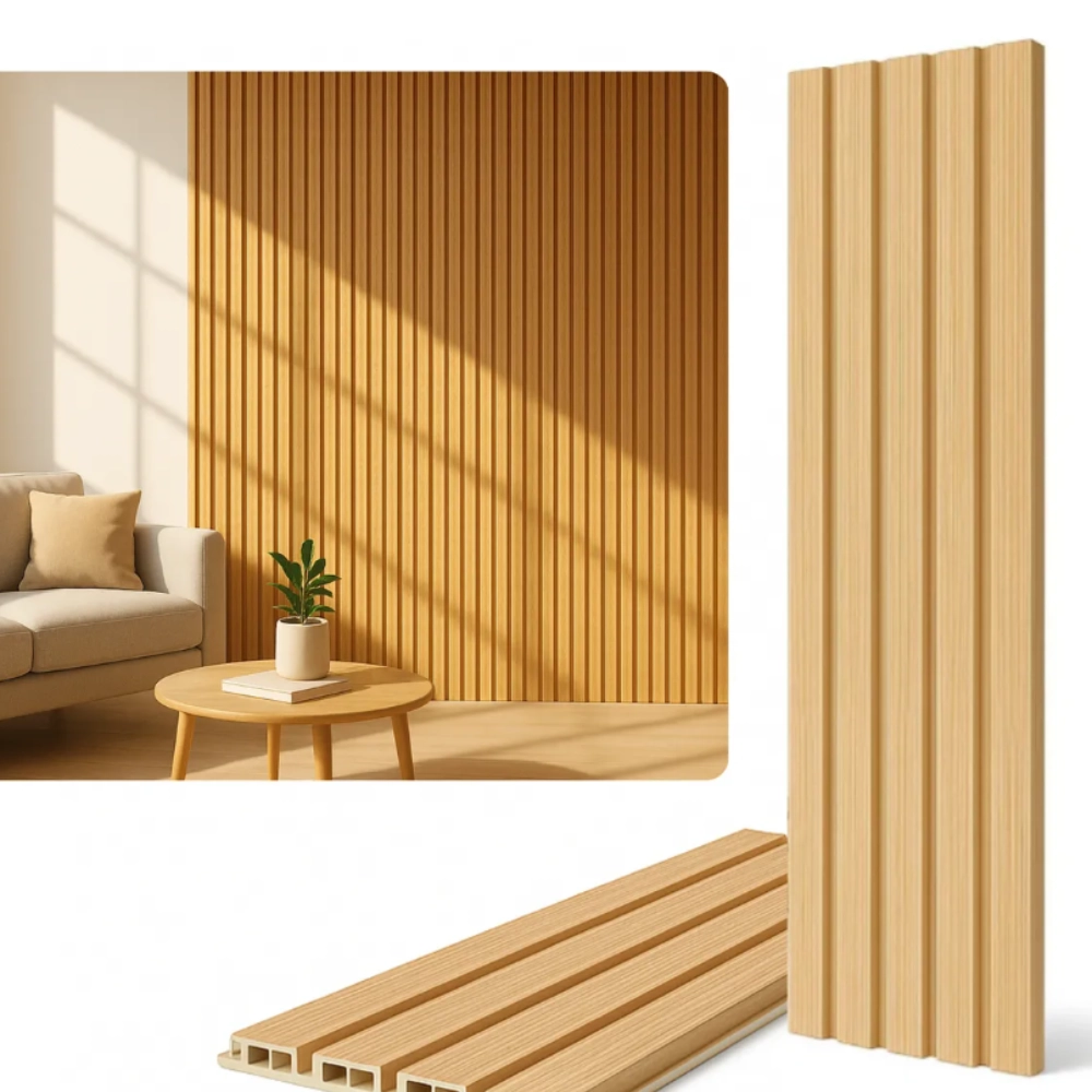 Painel Ripado de WPC Carvalho 9mm