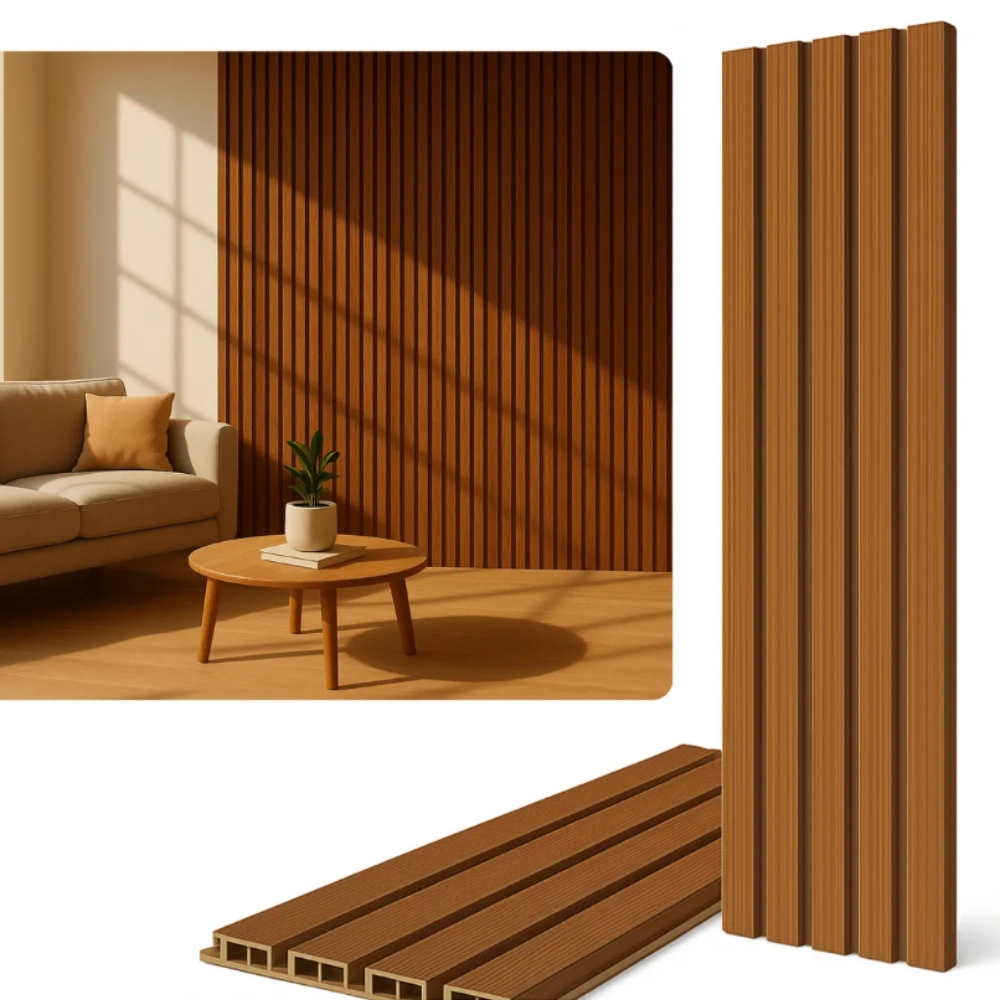 Painel Ripado de WPC Freijó 9mm