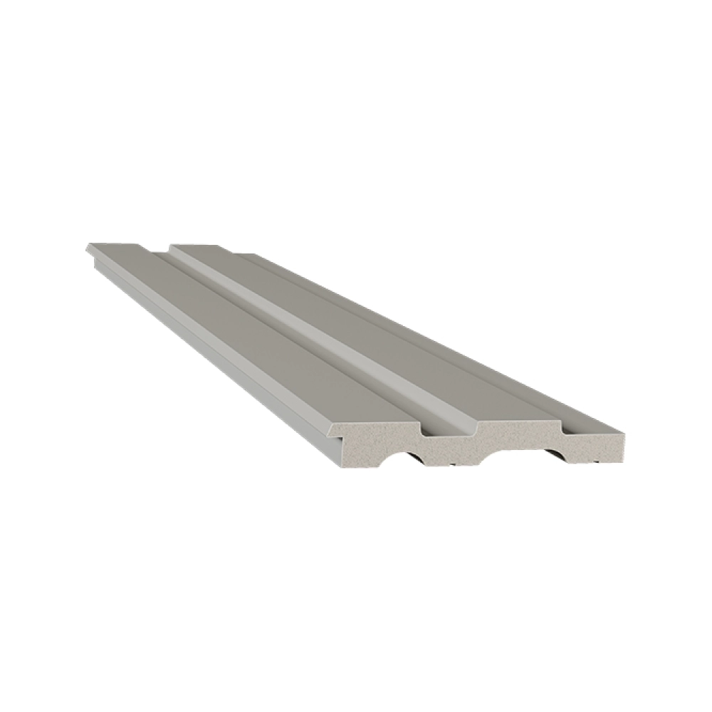 Painel Ripado Santa Luzia Cinza Glacial 105mm (10,5 cm) em Poliestireno