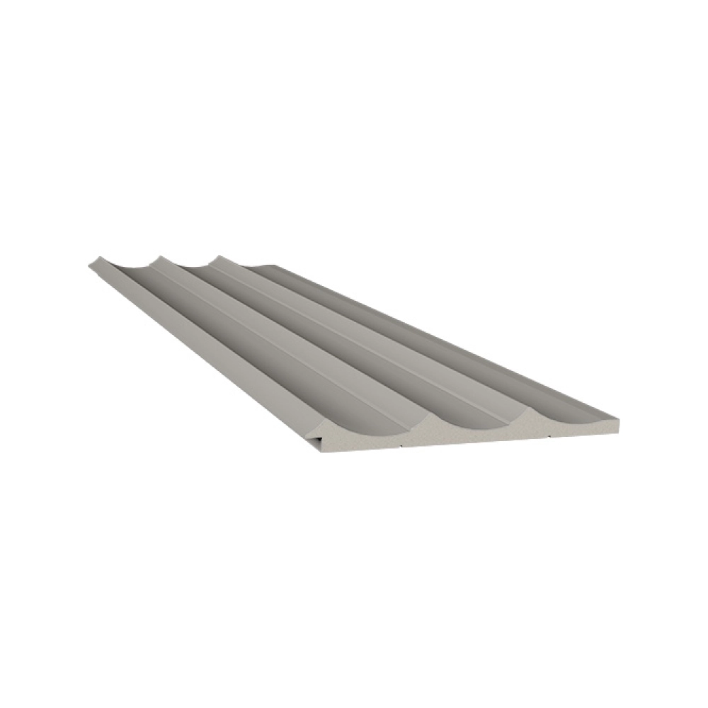 Painel Waves Santa Luzia cor Cinza Glacial – Poliestireno Decorativo