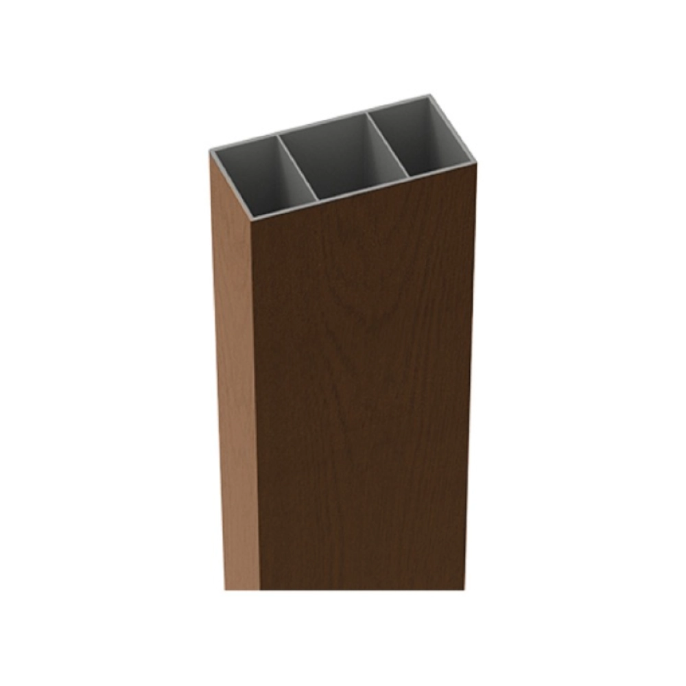 Perfil Brise Externo Arquitech em PVC 50mm - Walnut Perfil Brise Externo Arquitech em PVC 50mm - Walnut