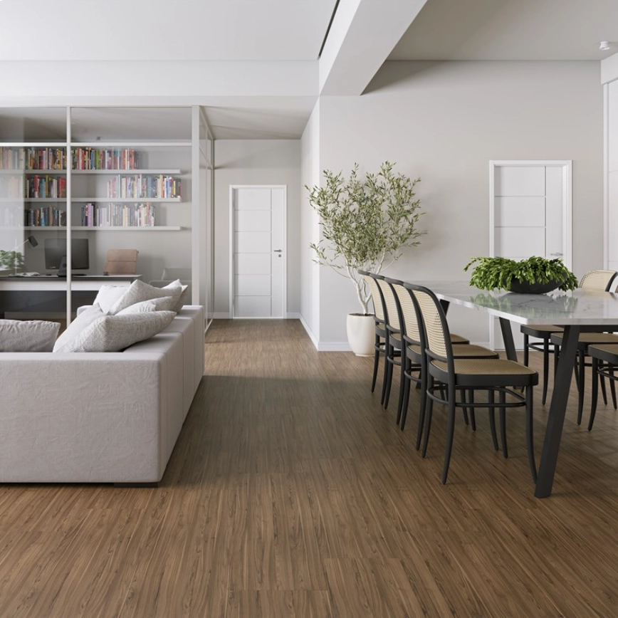 Piso Laminado Eucafloor Max Elegance Acqua Noce Borgonha Piso Laminado Eucafloor Max Elegance Acqua Noce Borgonha