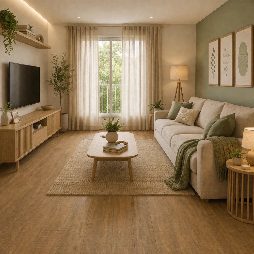 Piso Laminado Quick Step Eligna Wide - Carvalho Deserto Restaurado