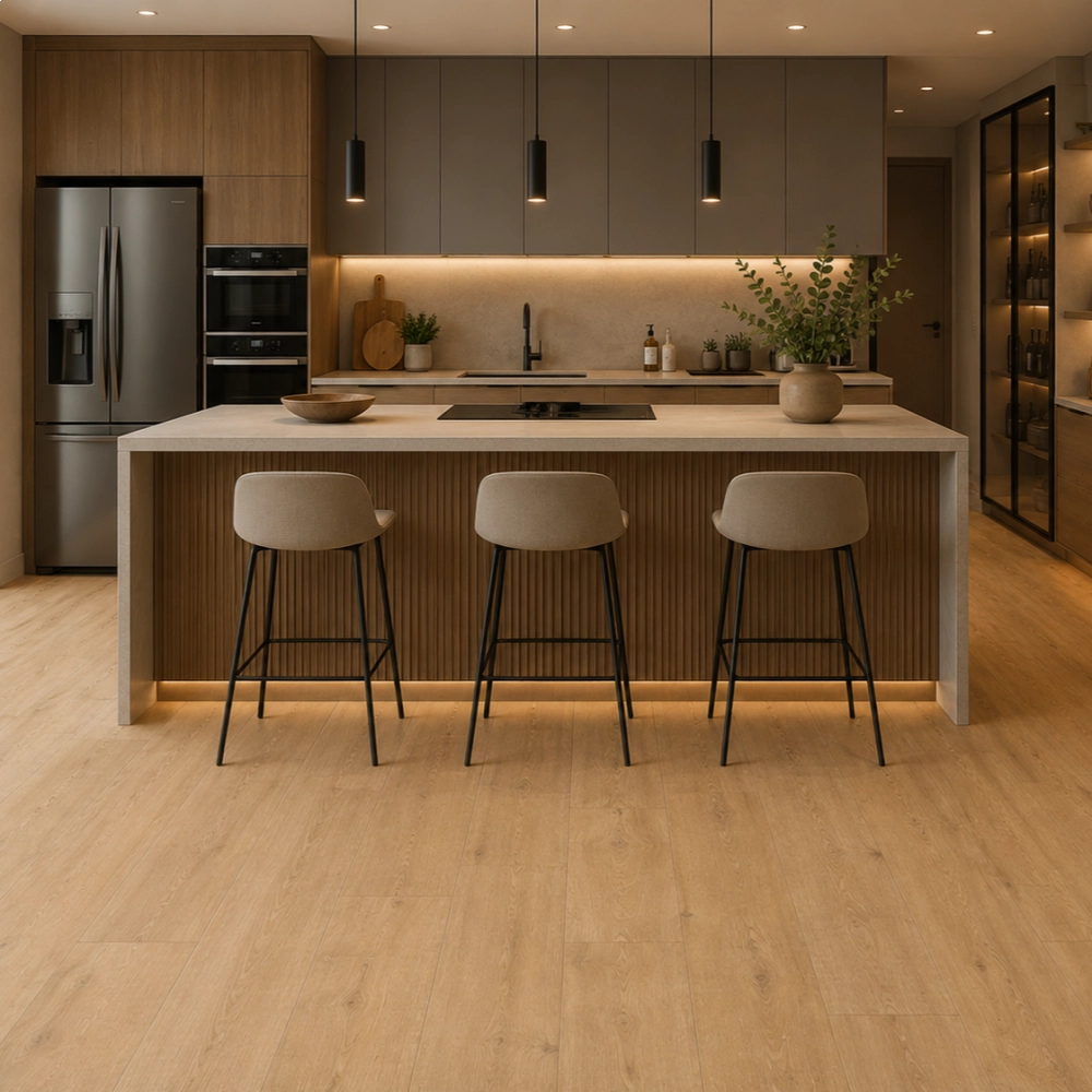 Piso Laminado Quick Step Eligna Wide - Carvalho Natural Serrado Piso Laminado Quick Step Eligna Wide - Carvalho Natural Serrado