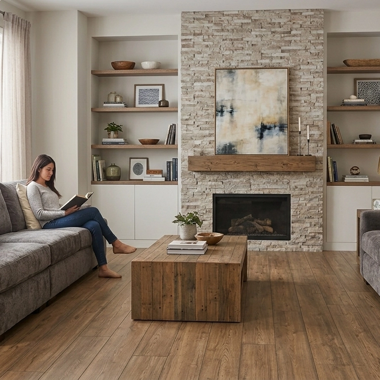 Piso Laminado Quick Step Impressive - Carvalho Marrom Acinzentado