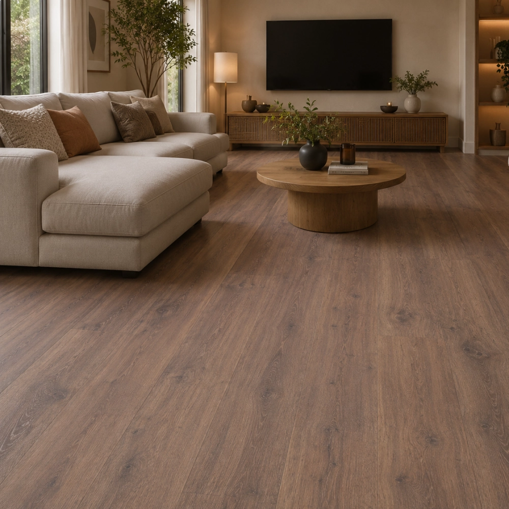 Piso Laminado Quick Step Smart - Carvalho Escuro Midnight