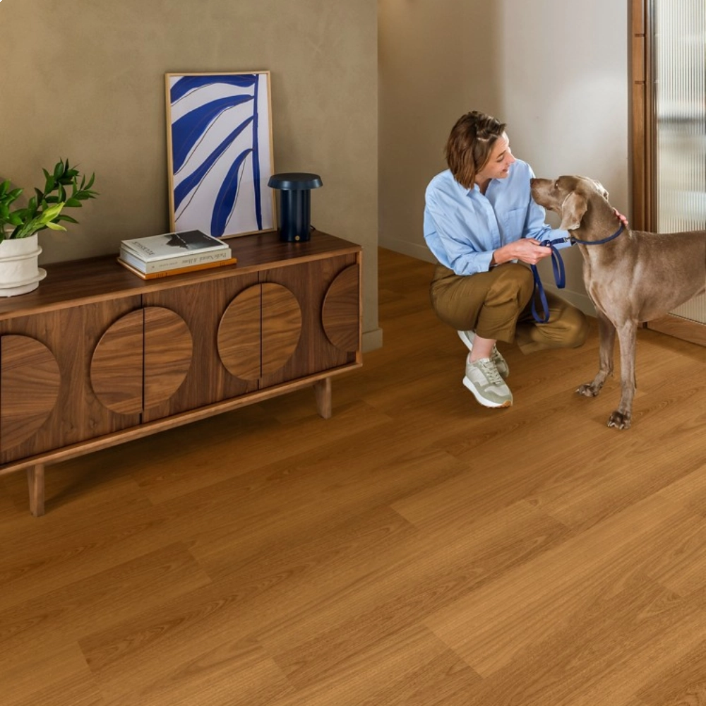 Piso Laminado Quick Step Smart - Jatobá Caramelo Piso Laminado Quick Step Smart - Jatobá Caramelo
