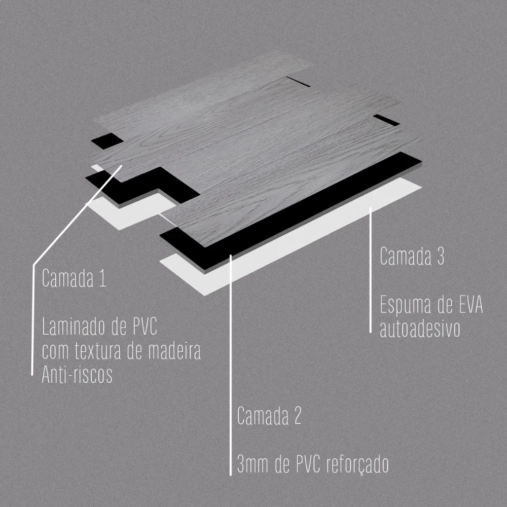 Revestimento Modular 30x30 - Carvalho Lunar