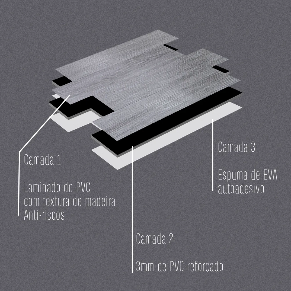 Revestimento Modular 30x30 - Cinza Urbano Revestimento Modular 30x30 - Cinza Urbano