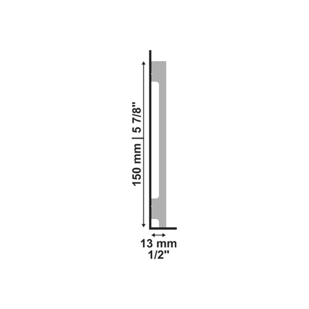 Rodapé Santa Luzia Bellitas Renova B157 15cm Branco Rodapé Santa Luzia Bellitas Renova B157 15cm Branco