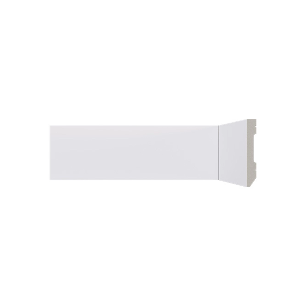 Rodapé Santa Luzia Essence 698 em Poliestireno 7cm Branco