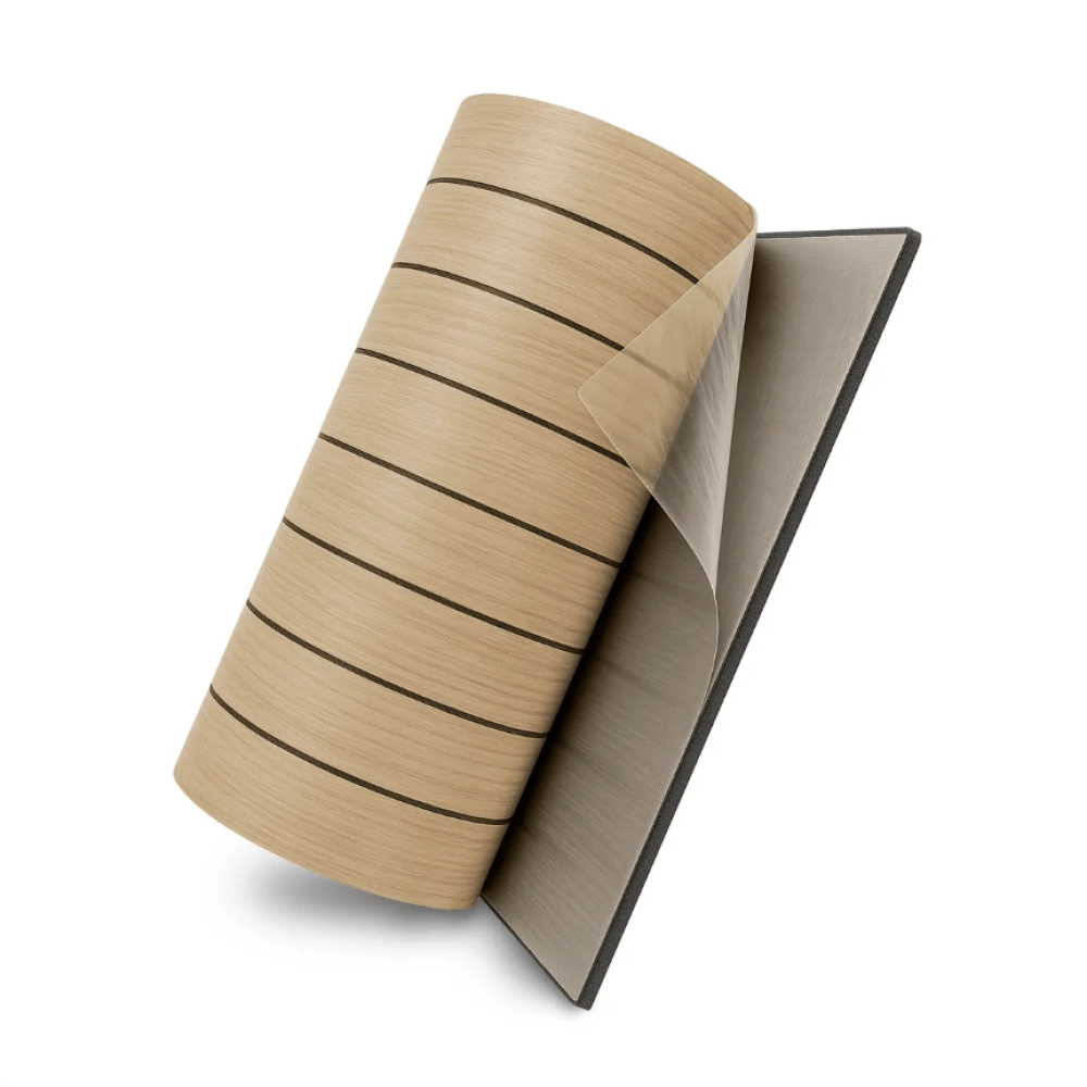 Painel Ripado Autocolante 40x300 - Amêndoa