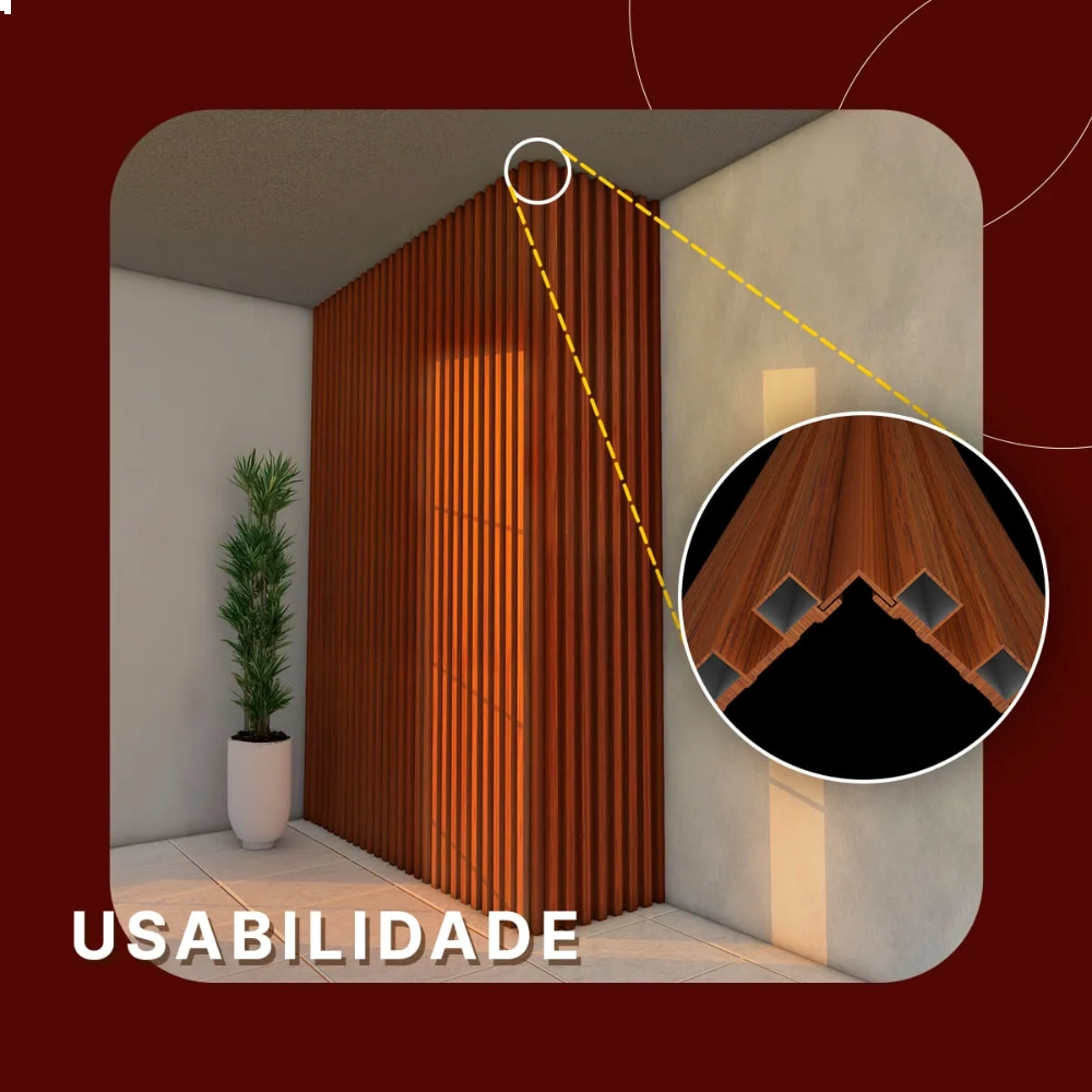 Cantoneira WPC Tabaco Cantoneira WPC Tabaco