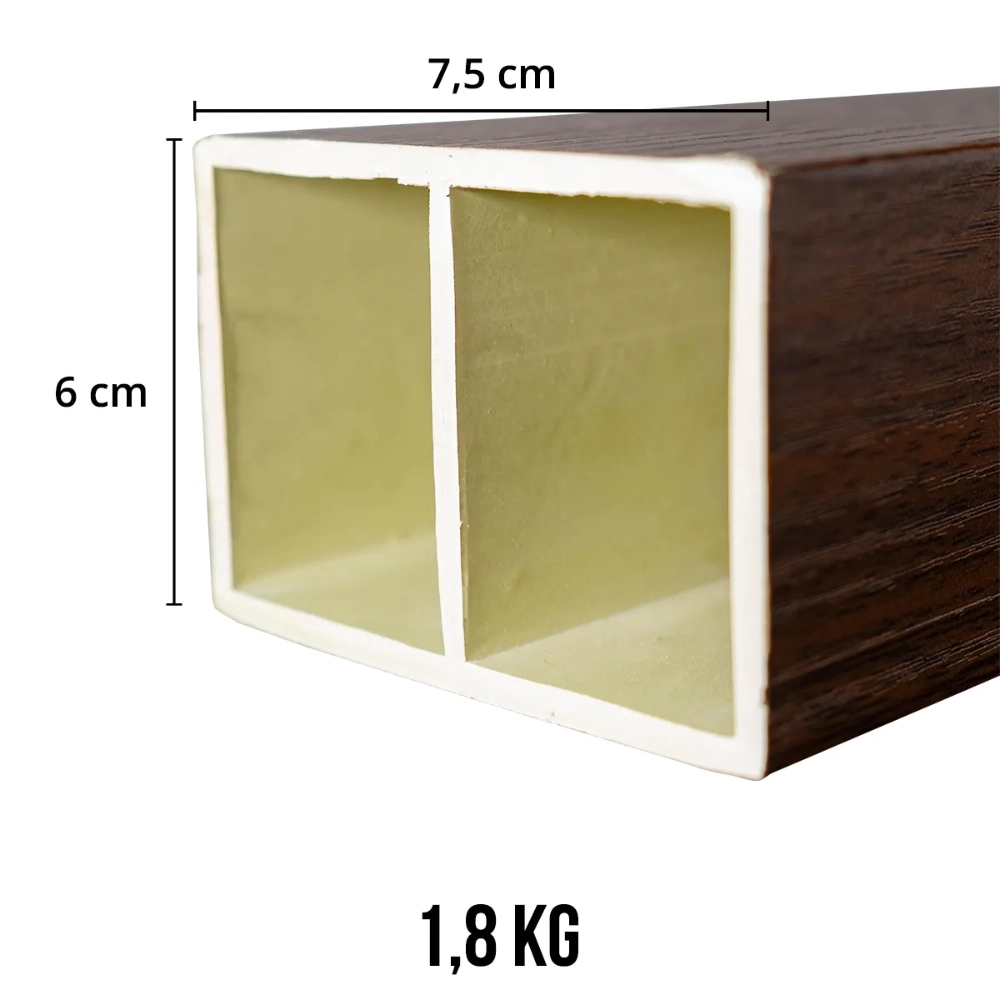Divisor de Ambiente Brise WPC Laminado - Tabaco