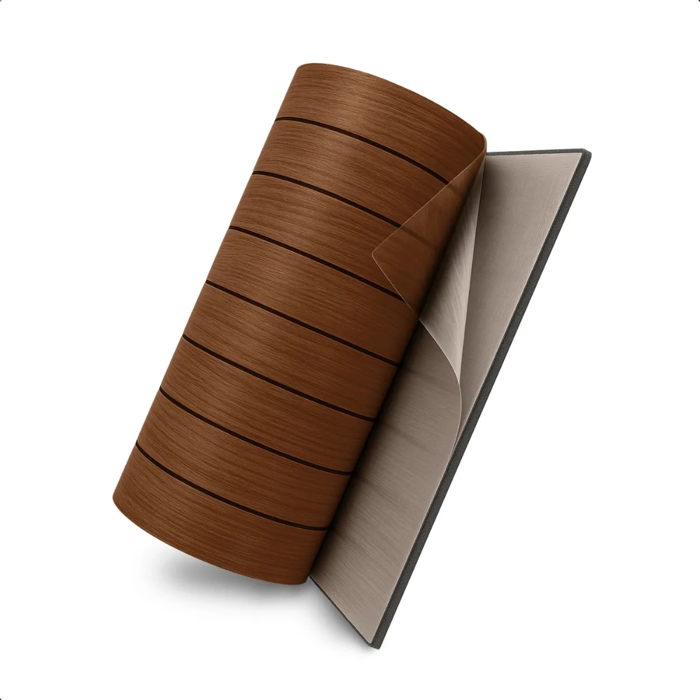 Painel Ripado Autocolante 40x300 - Tabaco