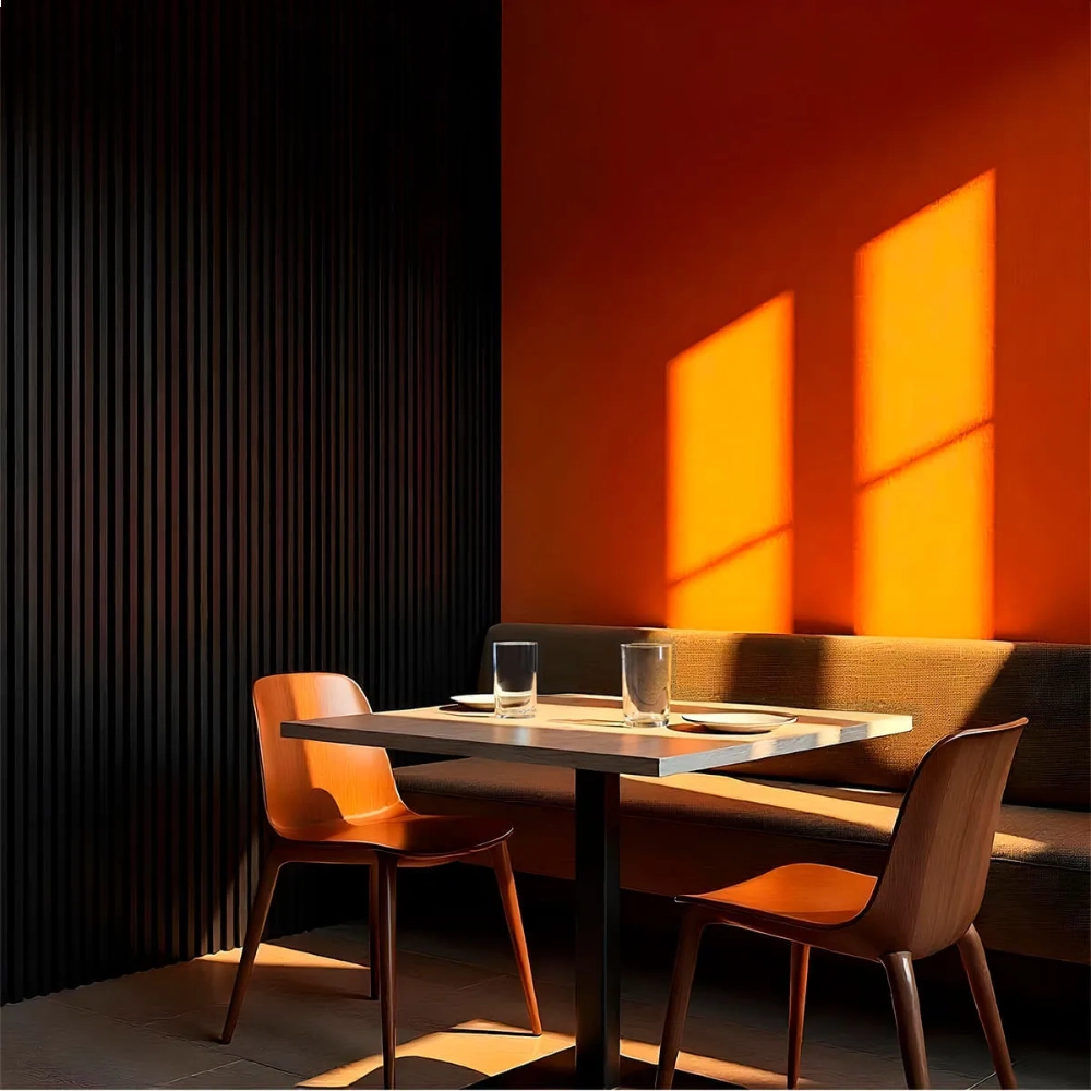 Painel Ripado de WPC Preto 9mm