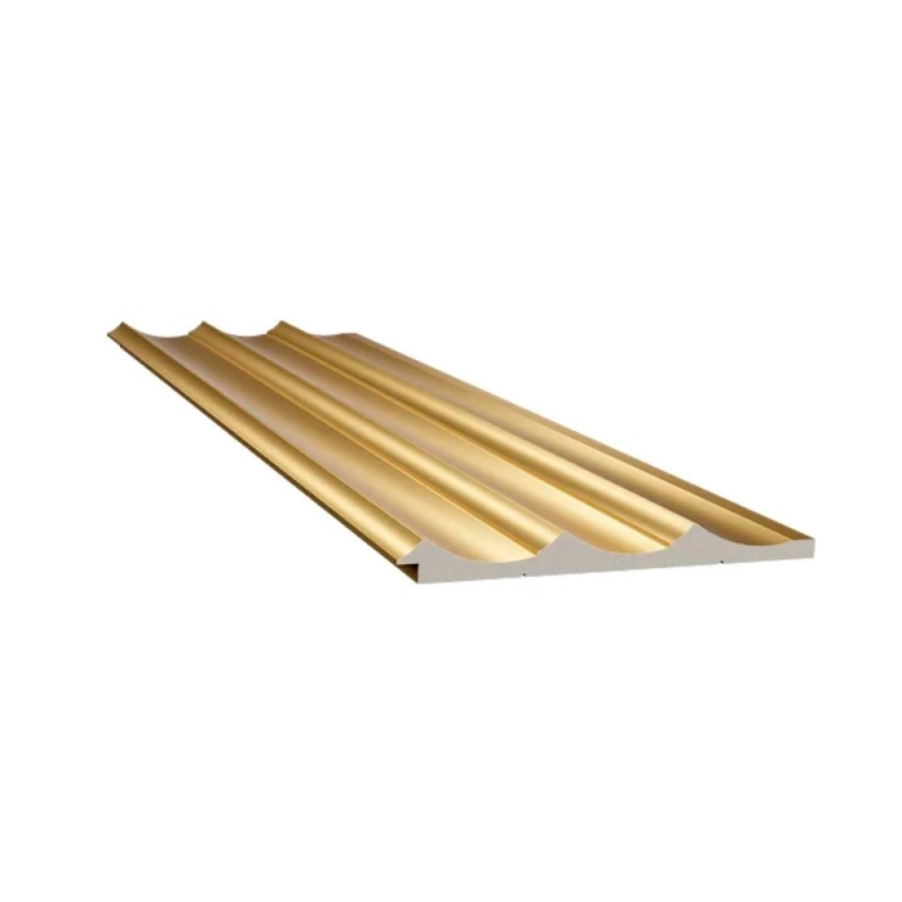 Painel Waves Santa Luzia cor Ouro – Poliestireno Decorativo Painel Waves Santa Luzia cor Ouro – Poliestireno Decorativo