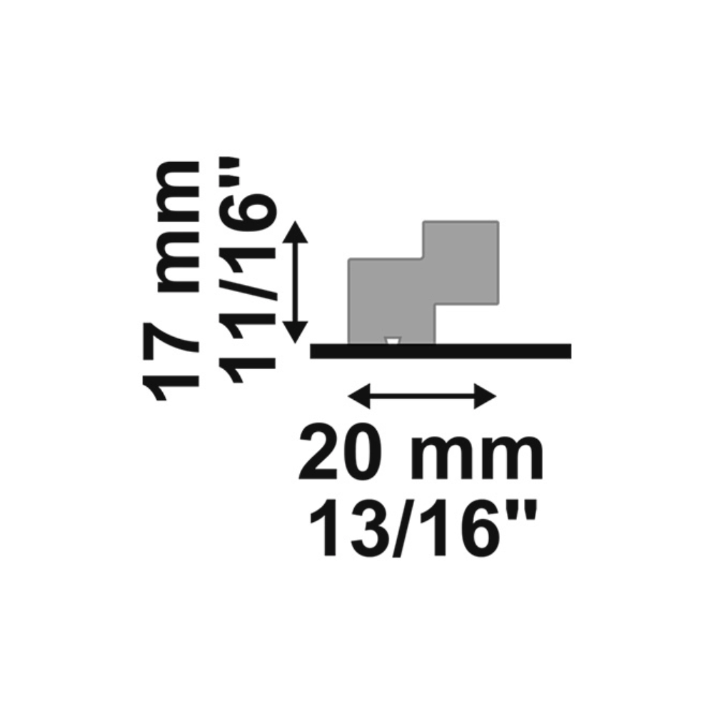 Perfil de Borda Modulare Santa Luzia em Poliestireno Fendi Perfil de Borda Modulare Santa Luzia em Poliestireno Fendi