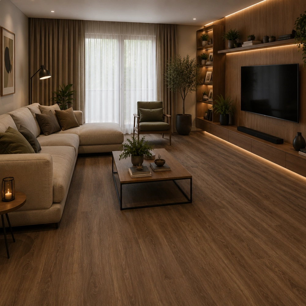 Piso Laminado Eucafloor Clicado Prime Castanho Terracota Piso Laminado Eucafloor Clicado Prime Castanho Terracota