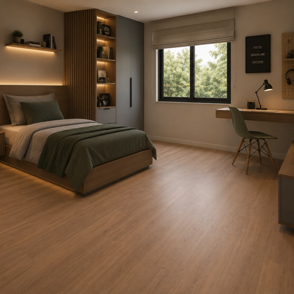 Piso Laminado Eucafloor Clicado Prime Nogueira Natural