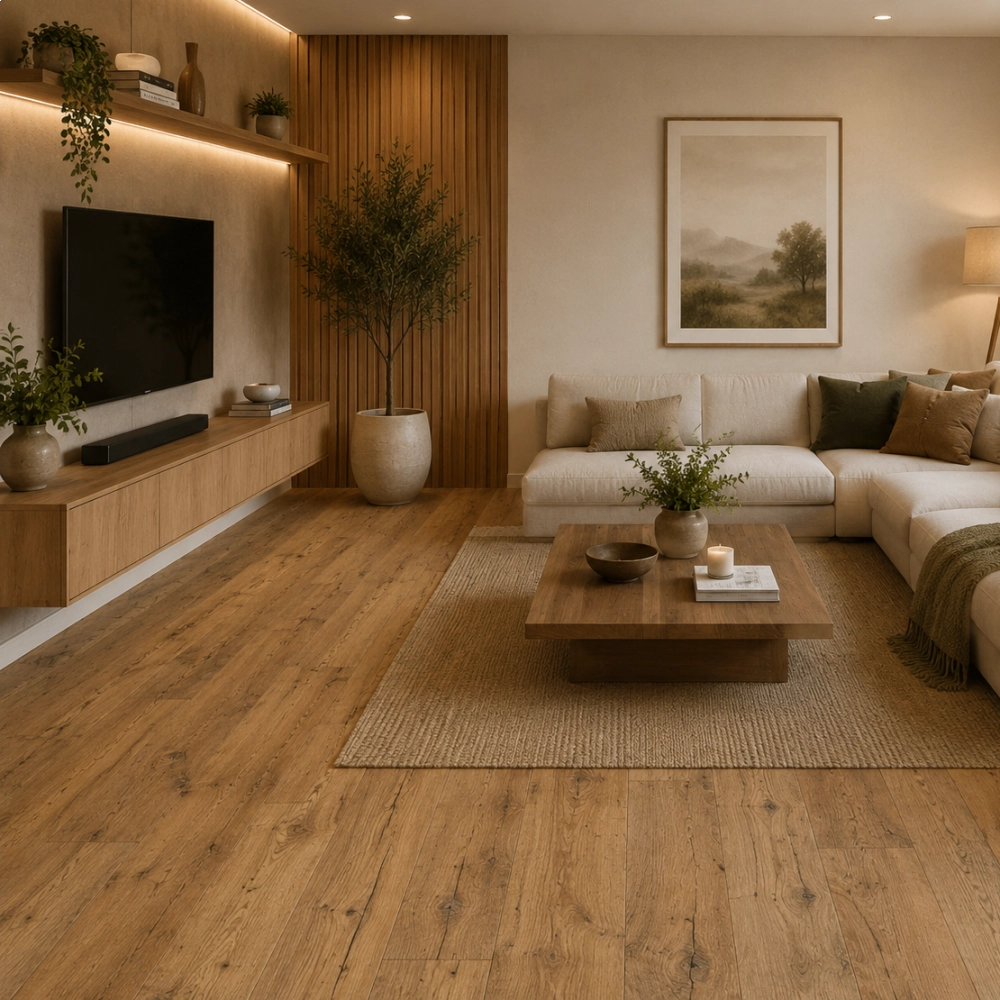 Piso Laminado Quick Step Eligna Wide - Castanheiro Natural Restaurado Piso Laminado Quick Step Eligna Wide - Castanheiro Natural Restaurado