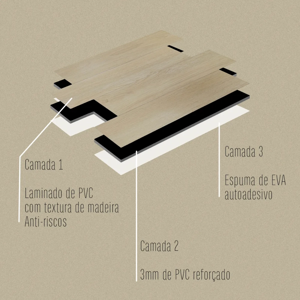 Revestimento Modular 30x30 - Amêndoa