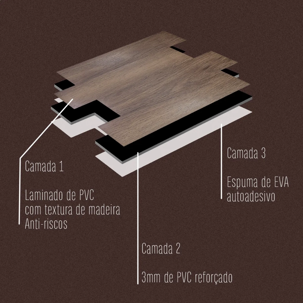Revestimento Modular 30x30 - Nogueira Revestimento Modular 30x30 - Nogueira
