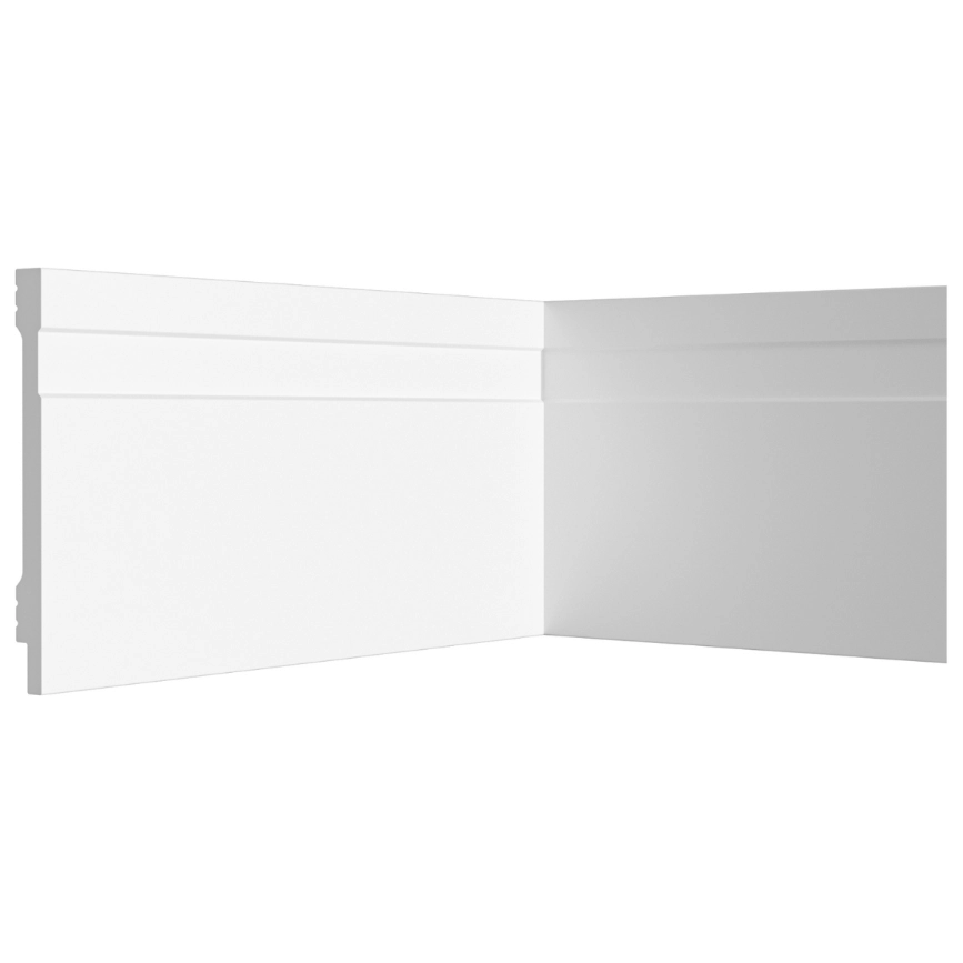 Rodapé Poliestireno 10cm Branco