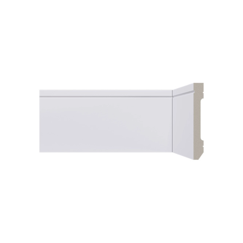 Rodapé Santa Luzia 702 em Poliestireno 7cm Branco Rodapé Santa Luzia 702 em Poliestireno 7cm Branco